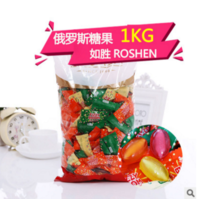 洋品多俄罗斯糖果如胜汽水硬糖1公斤 一箱5袋