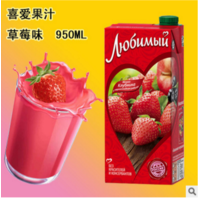 洋品多喜爱草莓味饮料950ml 一箱12个