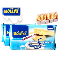 洋品多越南进口WALYS 奶香味 香草味威化饼干越南特产 休闲零食200克