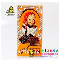 洋品多俄罗斯进口 阿廖卡巧克力72%苦味巧克力大块整块巧克力 100g 3825