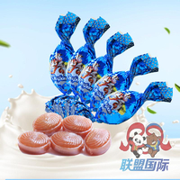 洋品多白俄罗斯进口阿伦卡可风牛奶夹心硬糖糖果250克年货休闲零食散