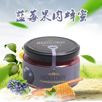 洋品多俄罗斯进口 蜂蜜之恋果肉蜂蜜系列 蓝莓蜂蜜 250克 4432