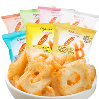 印尼进口 O'Garlos奥嘉莱虾片 火辣味/原味薯片休闲零食 30克