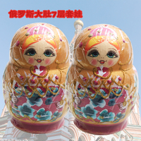 洋品多俄罗斯套娃7层椴木大肚纯手工套娃生日礼物儿童玩具