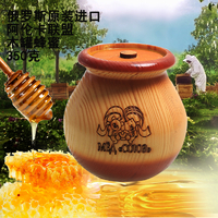 洋品多俄罗斯进口木桶蜂蜜椴树蜜杂花蜜荞麦蜜草木犀蜜350克木罐