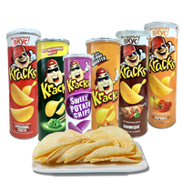 洋品多进口薯片Kracks圆筒薯片休闲零食各种口味非油炸110克160克