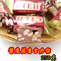 洋品多俄罗斯进口斯拉夫酱皮花生夹心士力架休闲零食散装250克