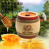洋品多俄罗斯木桶蜂蜜椴树蜜杂花蜜荞麦蜜草木犀蜜100克浅色木桶