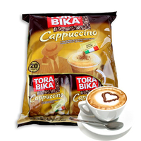 洋品多俄罗斯进口印尼TORABIKA白咖啡卡布奇诺三合一炭烧速溶500g